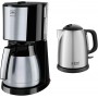 Melitta Cafetière à Filtre avec Verseuse Isotherme en Acier Inoxydable, Sélecteur d’Arôme, Enjoy Top Therm, Noir/Acier Brossé, 1017-08