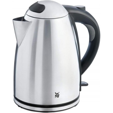WMF Stelio Bouilloire en acier inoxydable, 1,7 l, avec filtre, 2400 W, sans fil, indicateur de niveau d'eau illuminé, filtre à eau à la chaux, cromargan mat