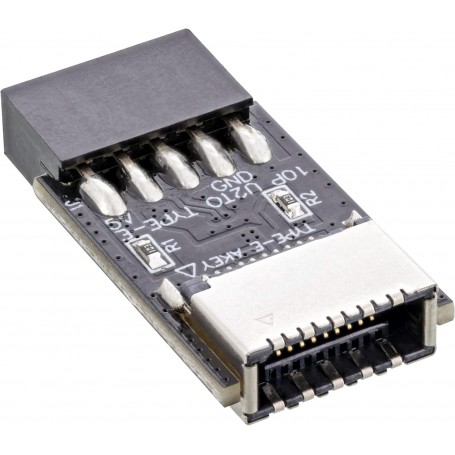 InLine® USB 2.0 to USB 3.2 Type-E Key-A Adapter internal