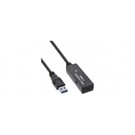 InLine® USB 3.2 Gen.1 active extension, USB-A male to USB-C female, 5m