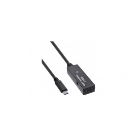 InLine® USB 3.2 Gen.1 active extension, USB-C male to USB-C female, 5m
