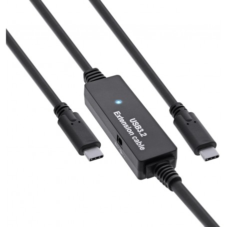 InLine® USB 3.2 Gen.1 active cable, USB-C male to USB-C male, 5m