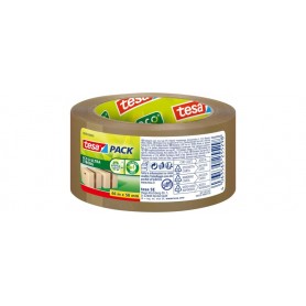 tesapack adhesive tape Eco ultra strong PP, 66m x 50mm, brown, 58299