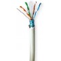 Réseau Câble Rouleau | CAT6 | Souple | F/UTP | Cuivre nu | 100.0 m | Intérieur | Rond | LSZH | Gris | Boîte