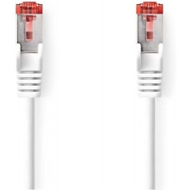 Câble réseau CAT6a | S/FTP | RJ45 Male | RJ45 Male | 1.00 m | Rond | LSZH | Blanc | Boîte