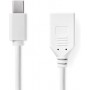 Mini câble Display Port | DisplayPort 1.2 | Mini DisplayPort mâle | DisplayPort femelle | 21.6 Gbps | Plaqué nickel | 0.20 m | R
