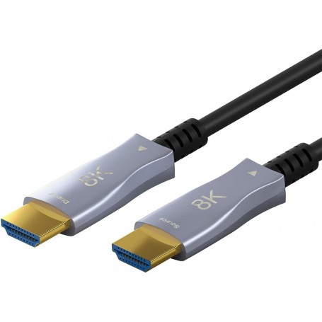 Câble Optique Hybride HDMI™ Ultra-Haute Vitesse avec Ethernet (AOC)câble haute vitesse, 8K @ 60 Hz/ 4K @ 120 Hz, pour de longues