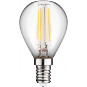 Filament Mini Globe LED, 4 Wculot E14, blanc chaud, à lumière non variable