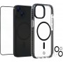 Impact Zero Coque de Téléphone Set 3en1compatible avec Apple iPhone 15, transparent