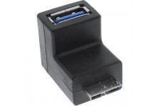 Adaptateur InLine® USB 3.0 Type A femelle à Micro-B coudé