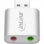 InLine® USB Audio Soundkarte, boîtier en aluminium