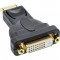 Adaptateur DisplayPort, InLine®, prise DisplayPort sur DVI-D 24+1 prise femelle noir