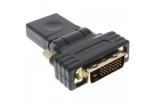 Adaptateur InLine® HDMI à DVI HDMI femelle à DVI mâle souple plaqué or 4K2K