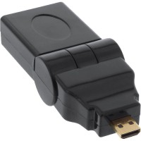 Adaptateur InLine® HDMI type A type balançoire femelle à mâle D plaqué or