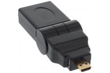 Adaptateur InLine® HDMI type A type balançoire femelle à mâle D plaqué or