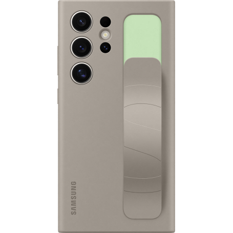 Coque silicone avec lanière G S24ULTRA Taupe