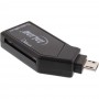 Lecteur de carte mobile InLine® OTG USB 2.0 pour SD et microSD pour Android