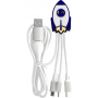 Cbl Andy USB-A to USB-C/Micro/Light 15cm Fusée W