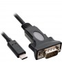 Câble adaptateur InLine® USB type C vers série, USB CM à DB9M, 0,3 m
