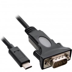 Câble adaptateur InLine® USB type C à série, adaptateur USB CM à DB9M +, 1,8 m