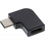 Adaptateur InLine® USB 3.1, type C mâle à C femelle, coudé (Gen.2)