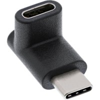 Adaptateur InLine® USB 3.1, type C mâle à C femelle, coudé haut / bas (Gen.2)