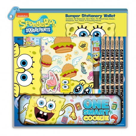 Bob l\'éponge set d\'écriture (carton de 6)