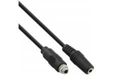 Câble adaptateur audio InLine® de 3,5 mm stéréo femelle à femelle avec bande de roulement de 0,6 m