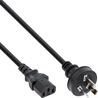 Câble d'alimentation, connecteur chinois vers IEC, noir, 3,0 m