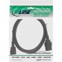 Câble adaptateur secteur InLine®, IEC-60320 C14 à C19, 3x1,5mm², max. 10A, noir, 1m