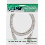 Câble d'alimentation, InLine®, Schutzkontakt coudé sur 3 broches IEC C13, gris, H05VV-F, 3x0,75mm², 0,5m