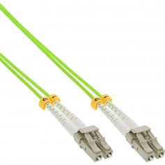 Câble duplex optique en fibre InLine® LC / LC 50 / 125µm OM5 0.5m
