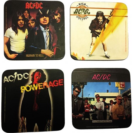 AC/DC pack 4 sous-verres