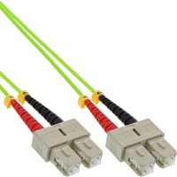 Câble duplex optique en fibre InLine® SC / SC 50 / 125µm OM5 0.5m