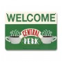Friends panneau métal Central Perk Welcome 15 x 21 cm