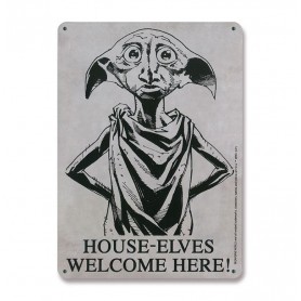 Harry Potter panneau métal House-Elves 15 x 21 cm