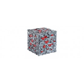 Minecraft réplique Illuminating Redstone Ore Cube 10 cm