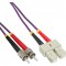 Câble duplex optique en fibre InLine® SC / ST 50 / 125µm OM4 2m