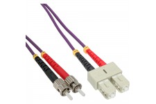 Câble duplex optique en fibre InLine® SC / ST 50 / 125µm OM4 2m