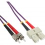 Câble duplex optique en fibre InLine® SC / ST 50 / 125µm OM4 5m