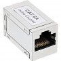 Adaptateur InLine® Cat.6A, entièrement blindé, en métal, 2x RJ45 F / F, 1: 1