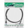Câble de raccordement rond InLine® Slim U / FTP Cat.6A noir 1,5m