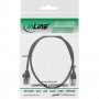 Câble de raccordement rond InLine® Slim U / FTP Cat.6A noir 0,25m