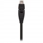 Câble de raccordement InLine® 180 ° S / FTP PiMF Cat.6A 500MHz sans halogène Cuivre noir 1 m