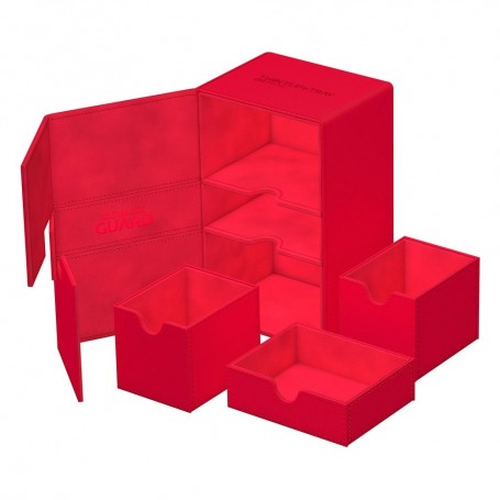 Ultimate Guard Twin Flip'n'Tray 160+ XenoSkin Monocolor Rouge