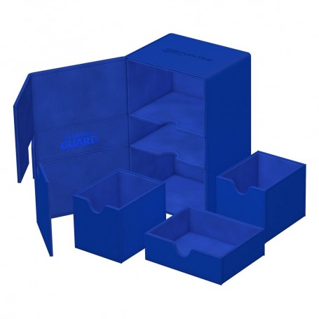 Ultimate Guard Twin Flip'n'Tray 160+ XenoSkin Monocolor Bleu