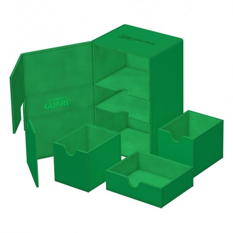 Ultimate Guard Twin Flip'n'Tray 160+ XenoSkin Monocolor Vert