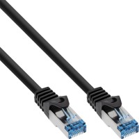 Câble Patch InLine®, Cat.6A, S / FTP, TPE flexible, noir, 0.5m