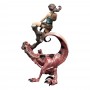 Tomb Raider figurine Mini Epics Lara Croft & Raptor 24 cm