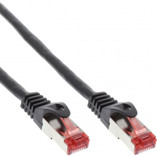 Câble de connexion directe InLine® Crossover PC à PC S / FTP Cat.6 noir 5m